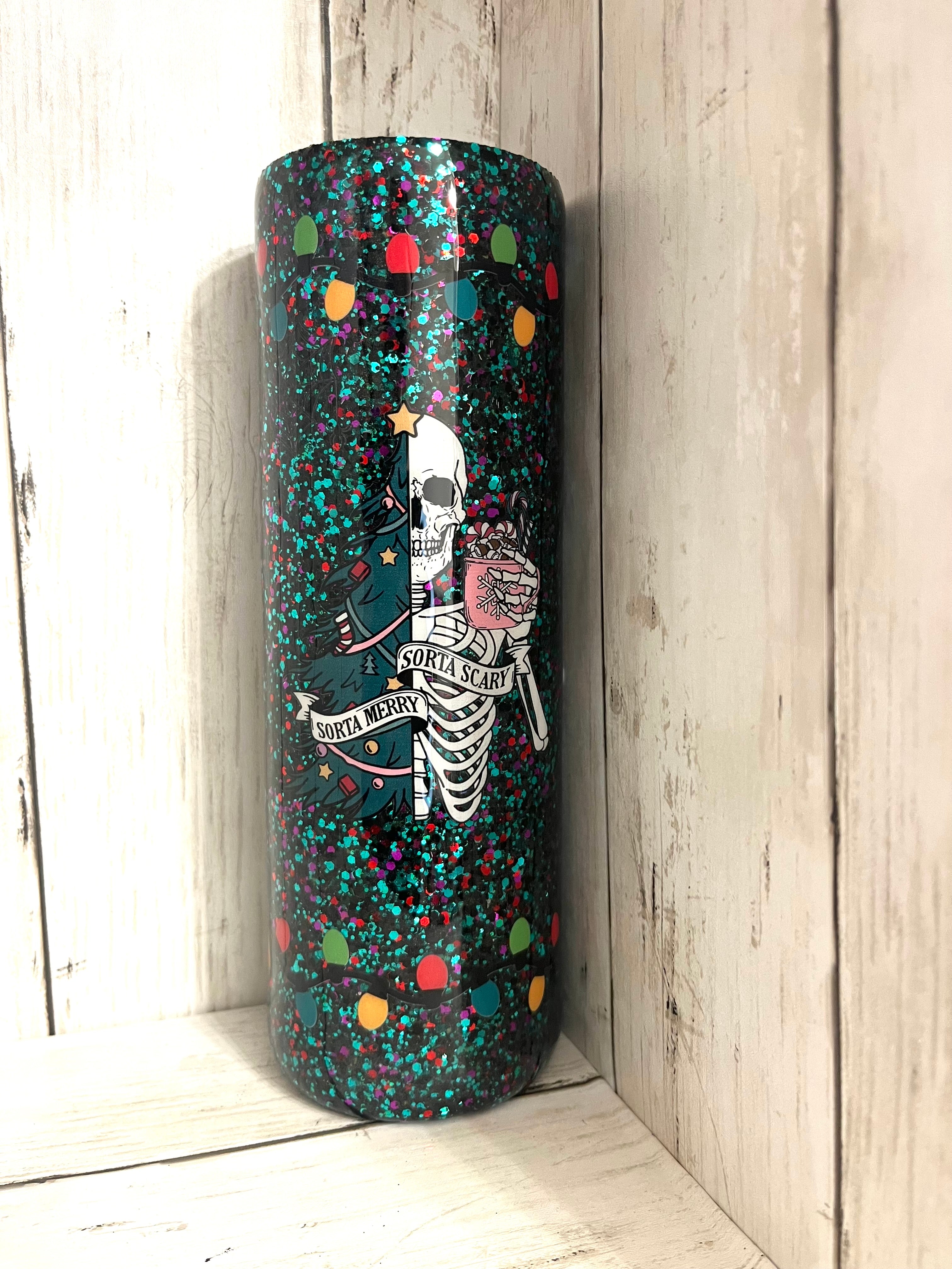 RTS {Sorta Merry Sorta Scary} 30oz Tumbler – NV Craft Co.