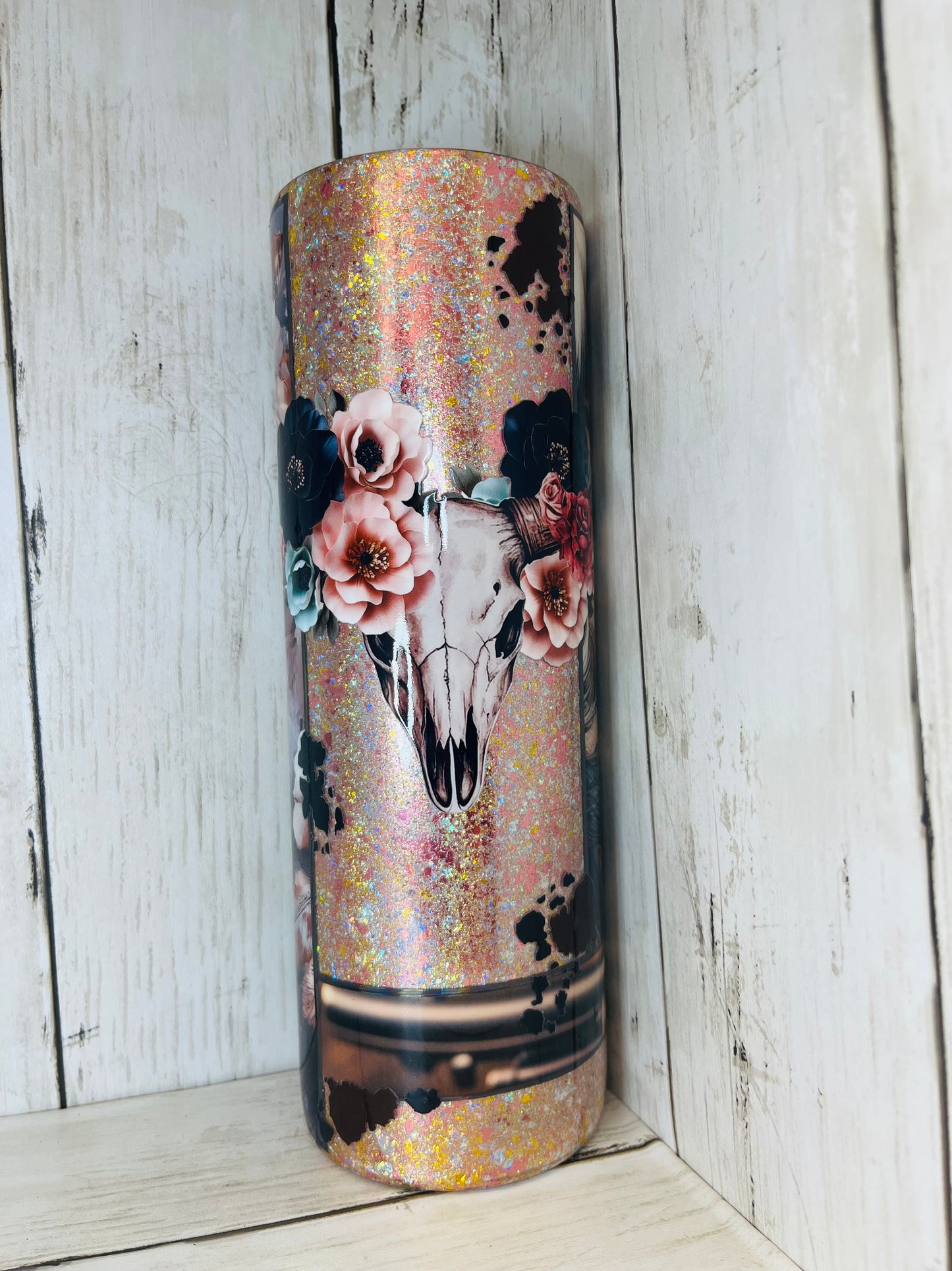 RTS {Cow Print Sin} 30oz Tumbler