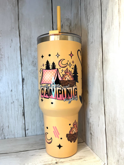 RTS {Just Camping Nights} 40oz Tumbler