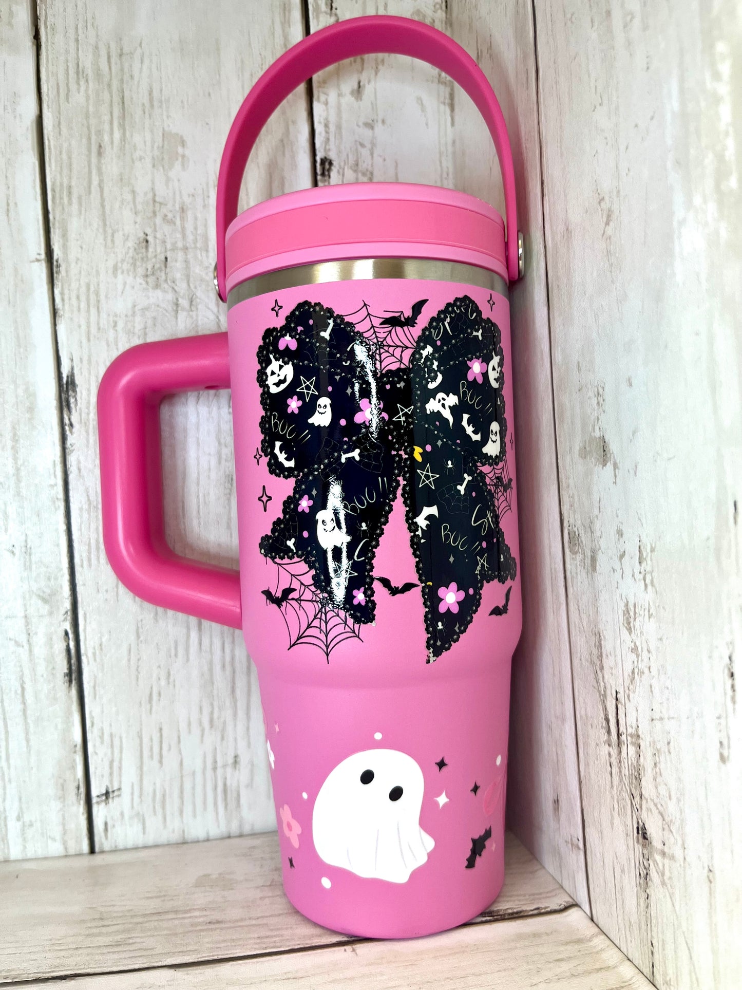 RTS {Pink Halloween} 20oz Tumbler
