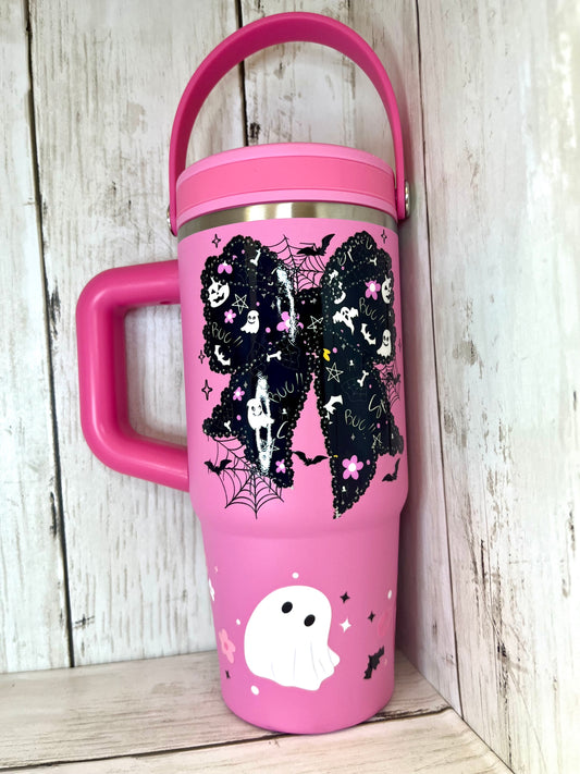 RTS {Pink Halloween} 20oz Tumbler